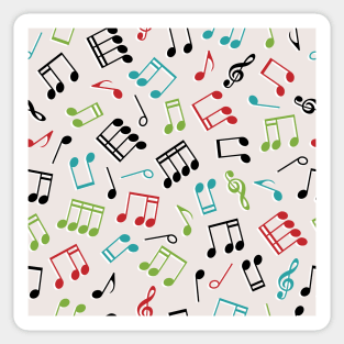 Musical Notes Pattern Sticker